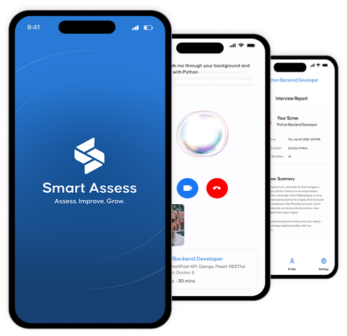 Autonomous Interviewing Platform Screens