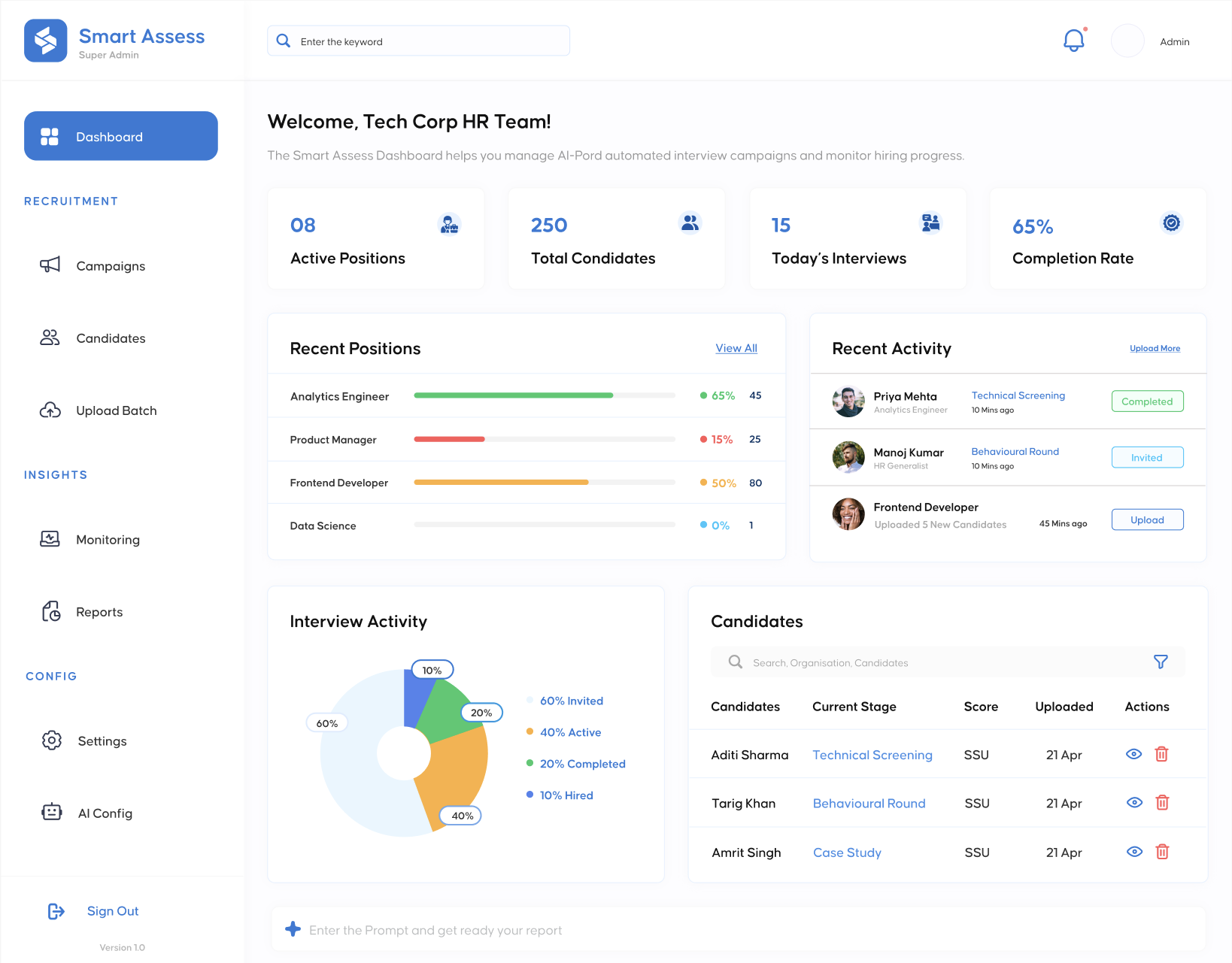 Dashboard Analytics
